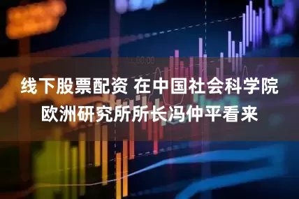 线下股票配资 在中国社会科学院欧洲研究所所长冯仲平看来